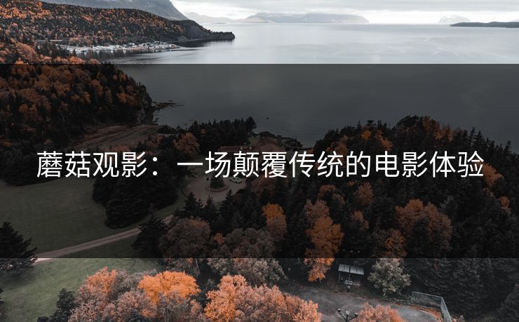 蘑菇观影：一场颠覆传统的电影体验