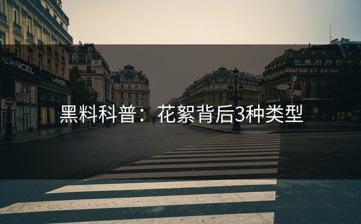 黑料科普：花絮背后3种类型